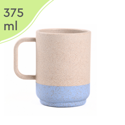 Coffee Mug with Anti-Skid Base – 375 ml (Ice Blue)